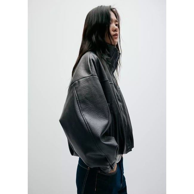 Veste belt noir <span itemprop=