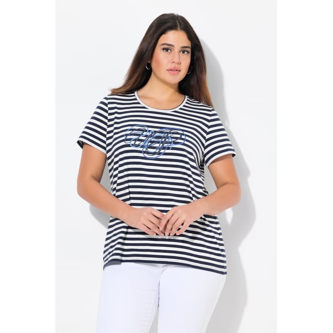 T-shirt rayé marine <span itemprop=