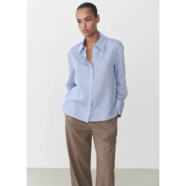 Chemise imprimée rayures - MANGO
