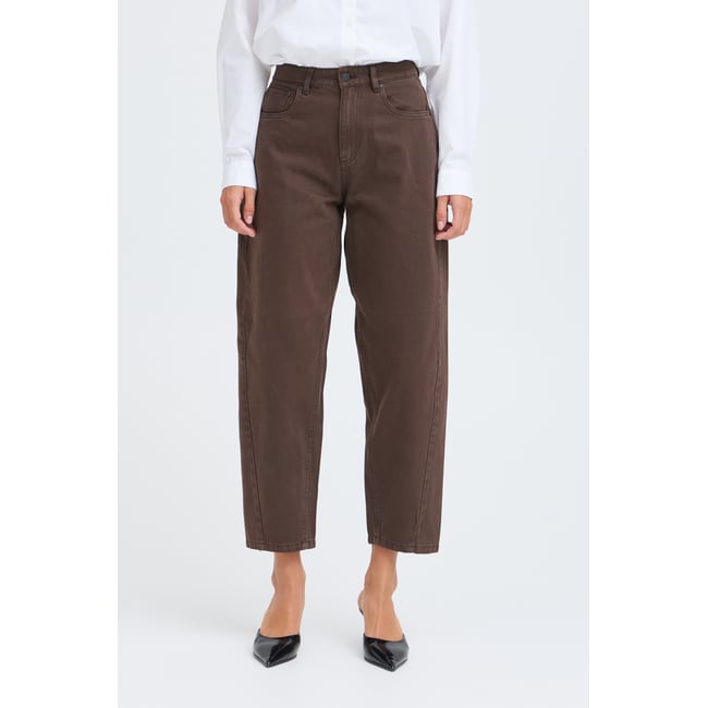Jeans marron java <span itemprop=