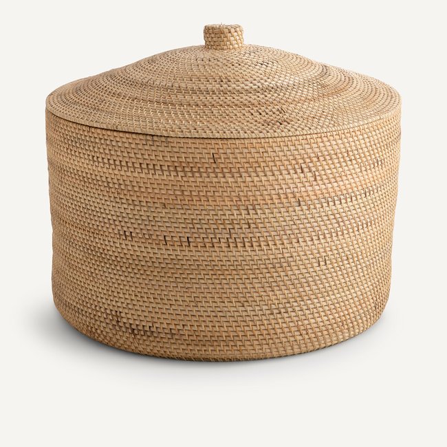 Korb Mirella, Rattan und Bambus natur <span itemprop=