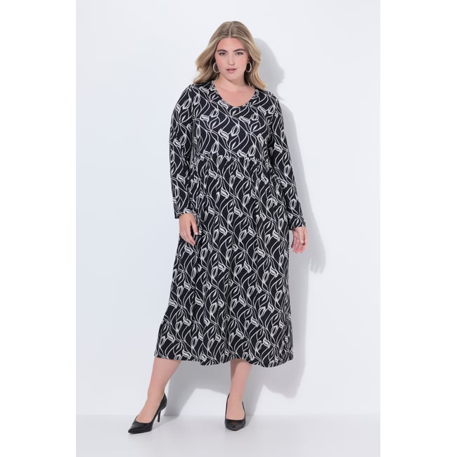 Robe maxi avec poches noir <span itemprop=