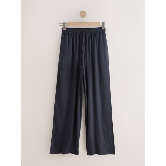 Pantalon large à enfiler en lin mélangé - NEXT