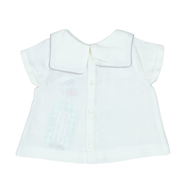 Blouse bébé - Très bon état blanc <span itemprop=