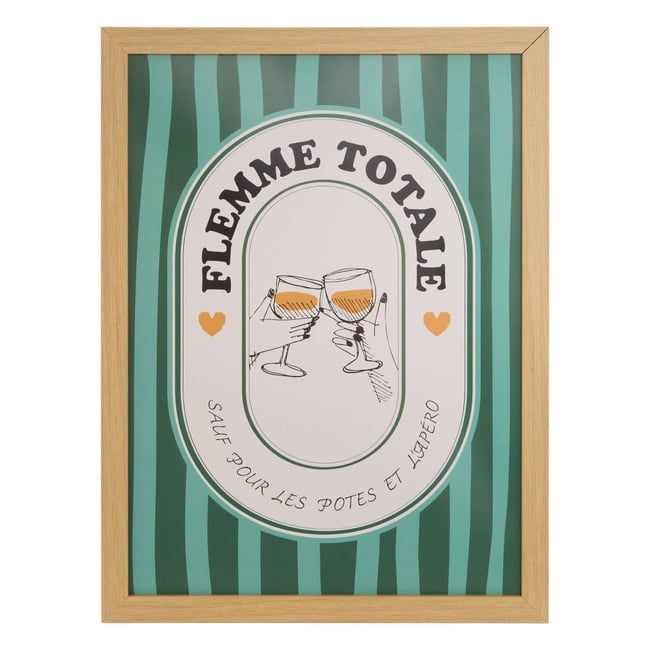 Affiche encadrée rectangulaire ARIA Couleur multicolore <span itemprop=