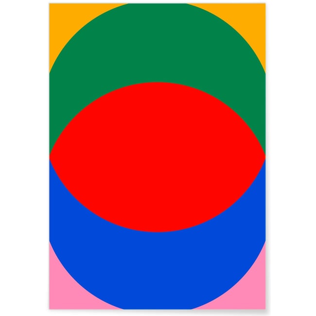 Affiche Bauhaus 7 Couleur blanc <span itemprop=