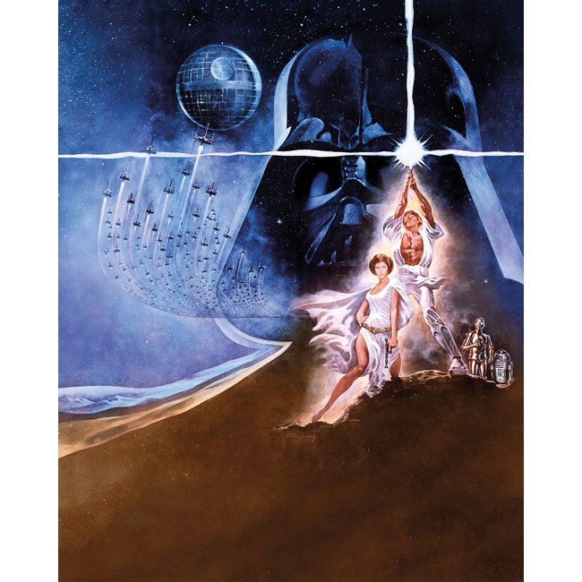 Papier peint Komar - Star Wars Poster Classic2 - 200 x 250 cm Couleur bleu <span itemprop=