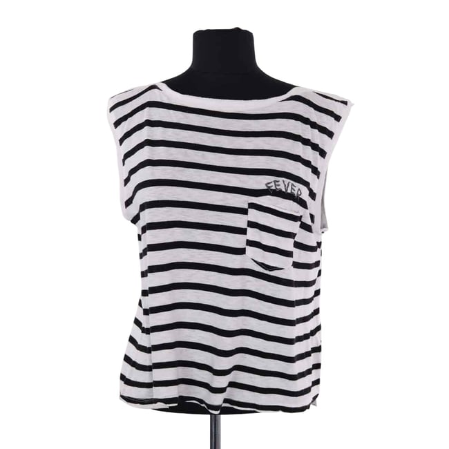 Top sans manche - Très Bon État blanc <span itemprop=