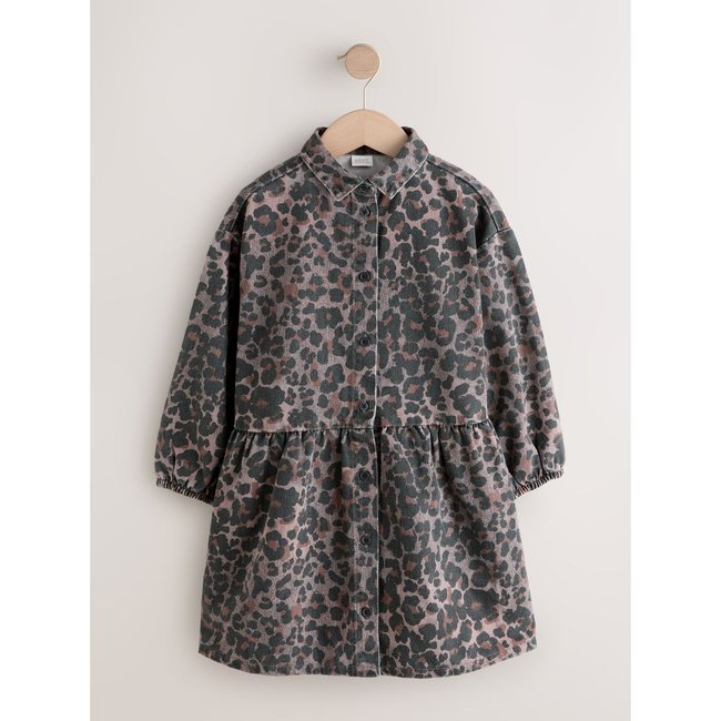 Robe chemise animal <span itemprop=