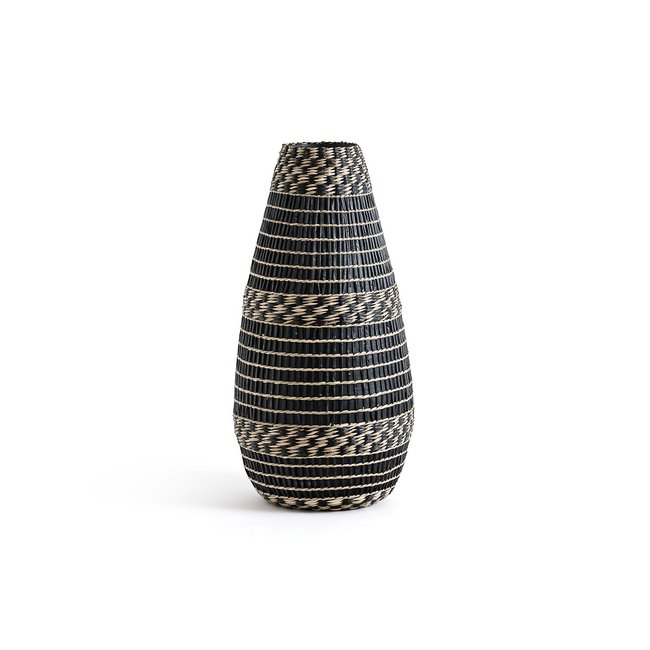 Jarrón decorativo de bambú, al. 53 cm, Plooming natural/negro <span itemprop=
