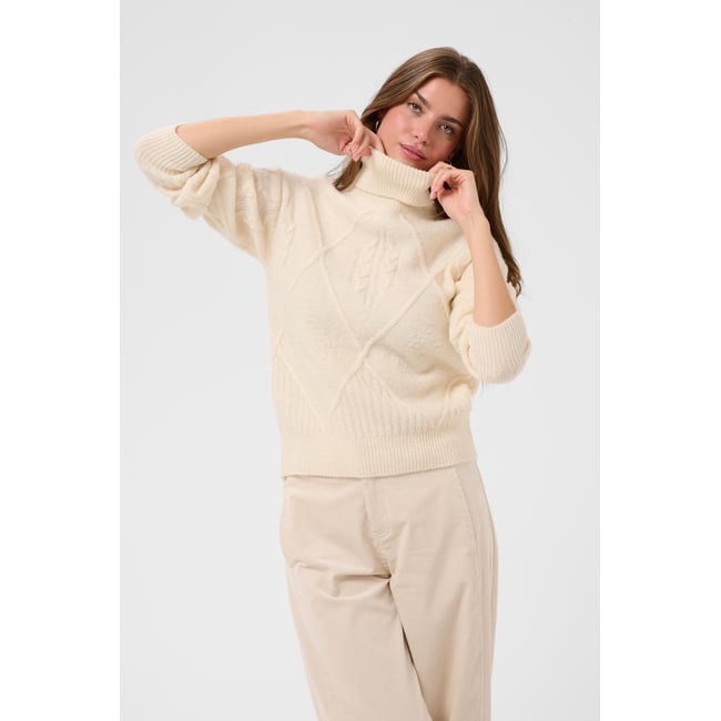 Pullover tricoté - CREAM