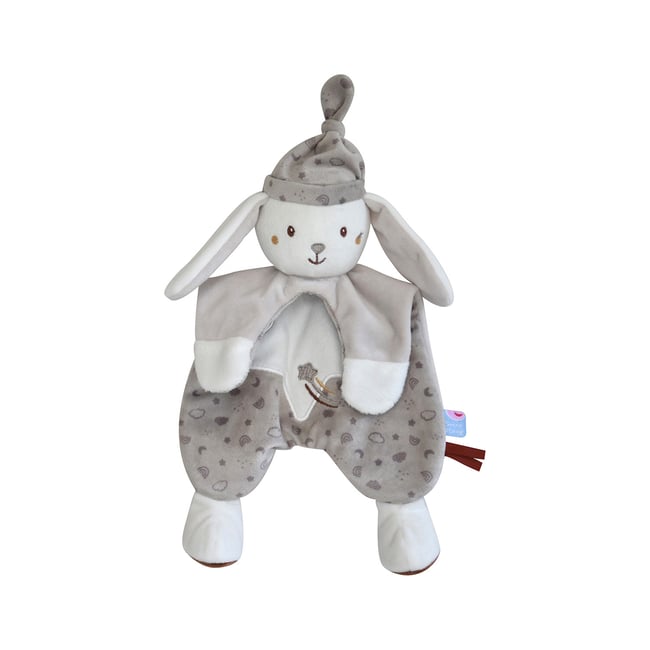 Doumou magidoux lapin velours doux gris <span itemprop=