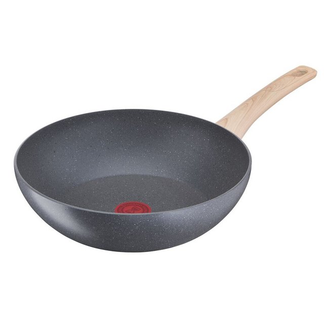 Poêle Wok Natural Force Alu Recyclé Ø28 Cm gris <span itemprop=