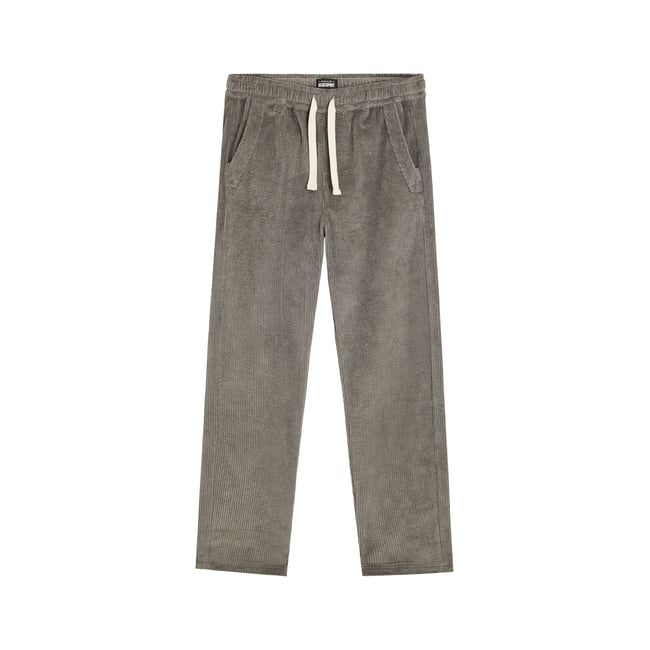 PANTALON LOOSE VELOURS ROYMOUSE gris <span itemprop=