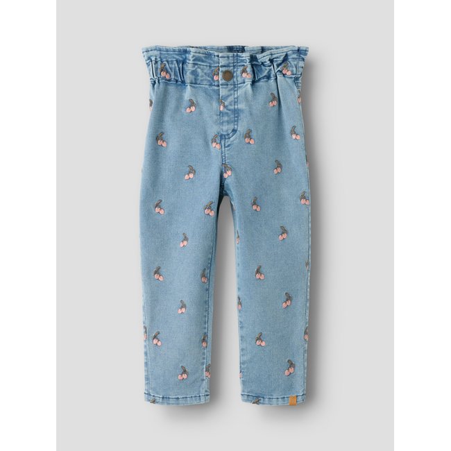 Jean Coupe ample medium blue denim <span itemprop=