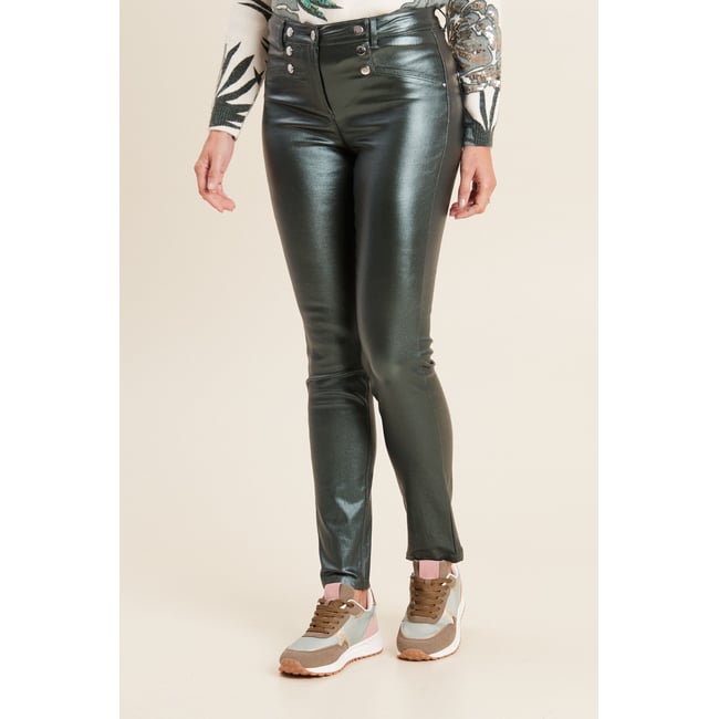 Pantalon ajusté enduit à pont - BREAL