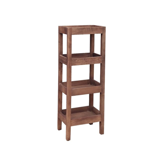 Etagère en bois recyclé  INDRA Couleur bois foncé <span itemprop=
