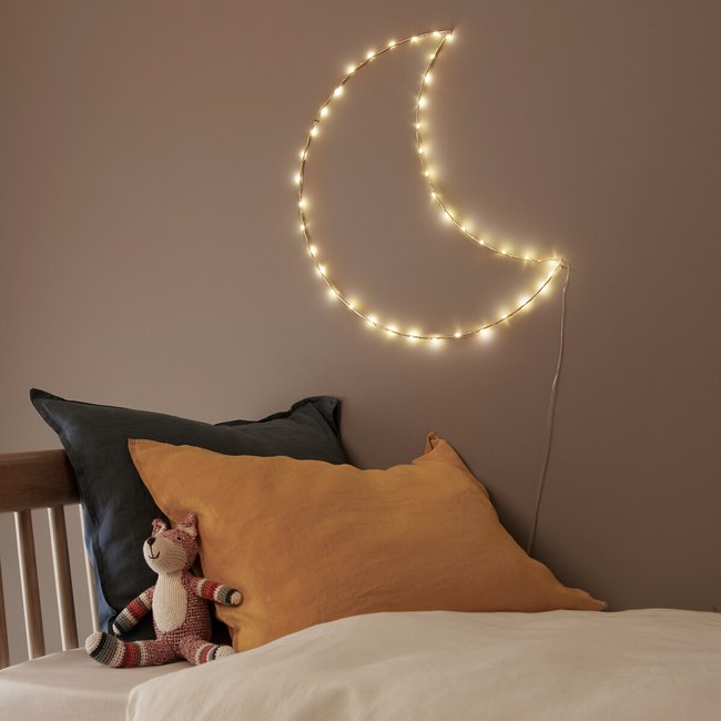 Luminaire lune led, Omara Couleur laiton <span itemprop=