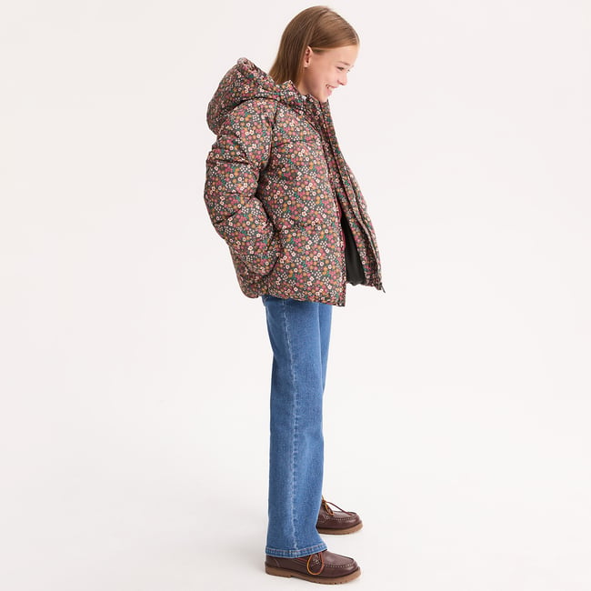 Doudoune chaude à capuche, motif animalier ou floral - LA REDOUTE COLLECTIONS