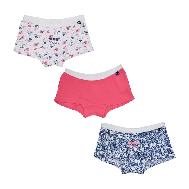 Lot de 3 shorties helyne enfant bleu <span itemprop=