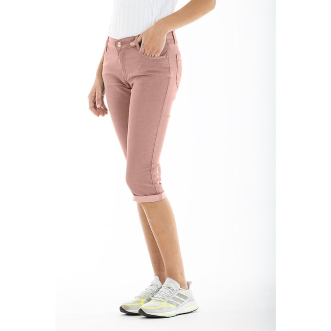 PANTACOURT MY WAY Rose - Taille 38 - Neuf Avec étiquettes - Pantalon Femme Synthétique