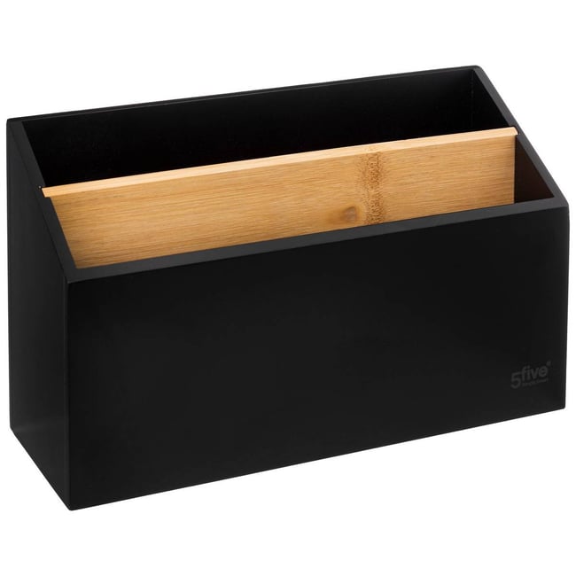 Organiseur en bambou BAVA Couleur noir <span itemprop=