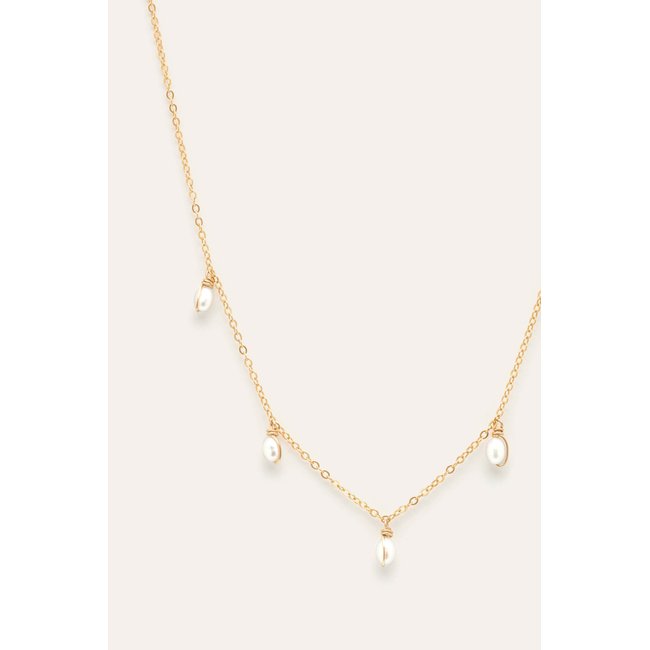 Collier Faraya - Perles de culture or / perles de culture <span itemprop=