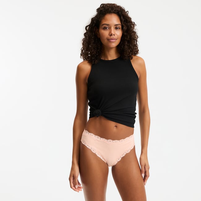 Pack of 3 Tangas in Cotton/Lace - LA REDOUTE COLLECTIONS
