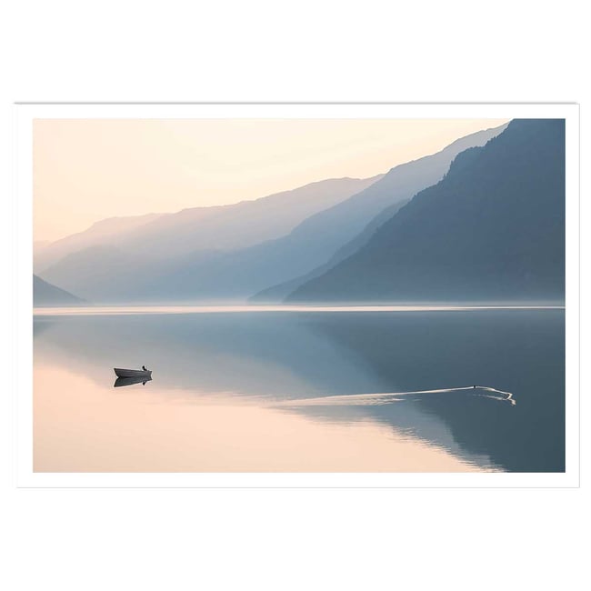 Affiche paysage crépuscule - HEXOA