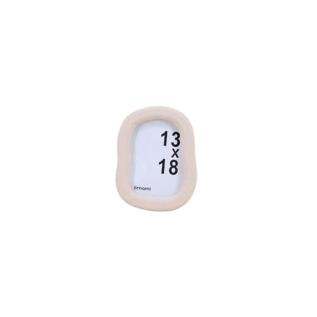 Cadre photo forme organique 13x18cm Couleur beige <span itemprop=