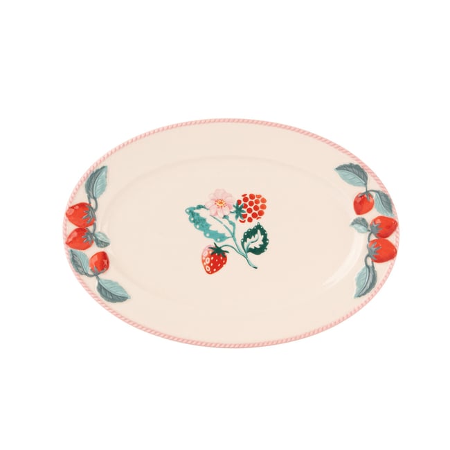 Raspberry Ceramic Serving Platter, pink, CATH KIDSTON