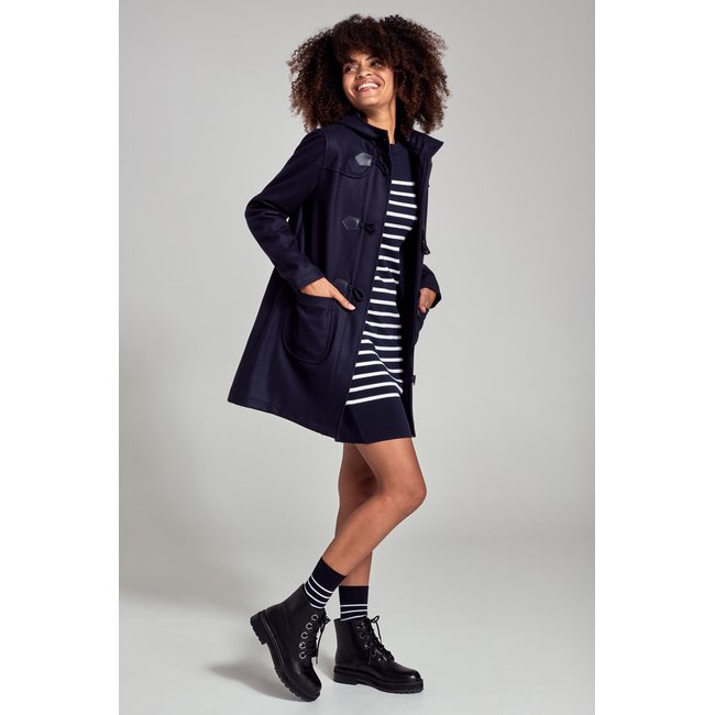 Duffle Coat à capuche CONCARNEAU rich navy <span itemprop=