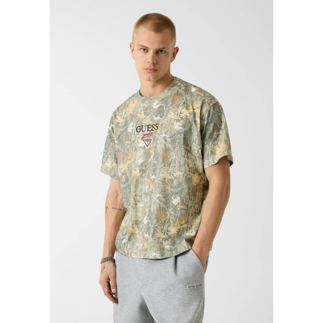 T-Shirt Avec Logo Imprimé fantaisie multicolore <span itemprop=