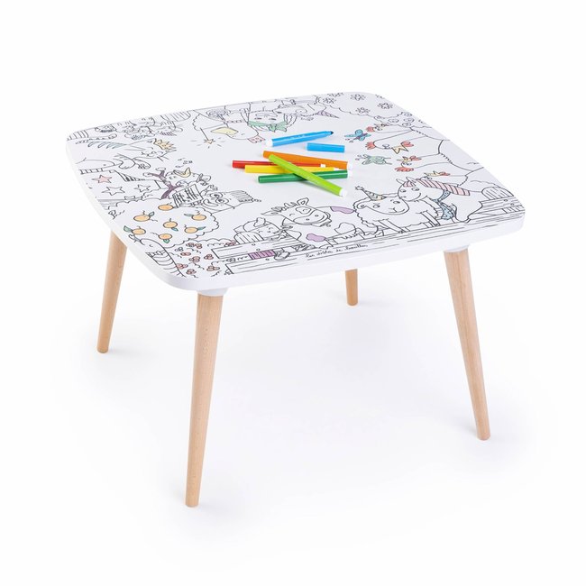 Table à colorier enfant COLORITABLE 60CM AVEC 8 FEUTRES - SWEEEK