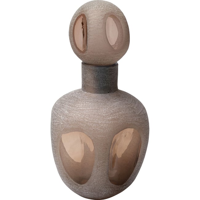 Carafe en verre, SANDY GLOW Couleur marron <span itemprop=