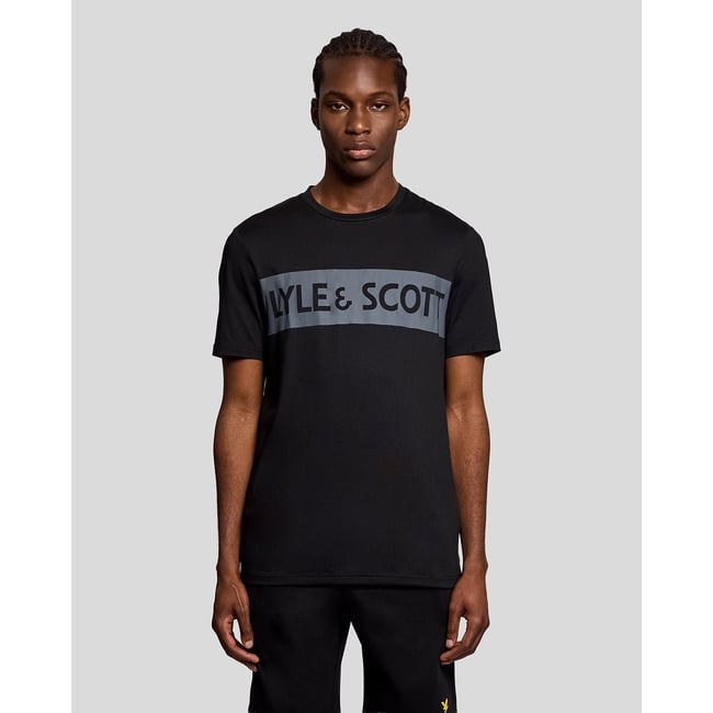 T-shirt Sports logo noir jais <span itemprop=