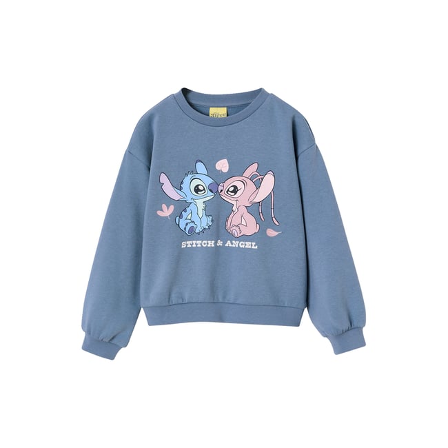 Sweat Lilo et Stitch bleu chambray <span itemprop=