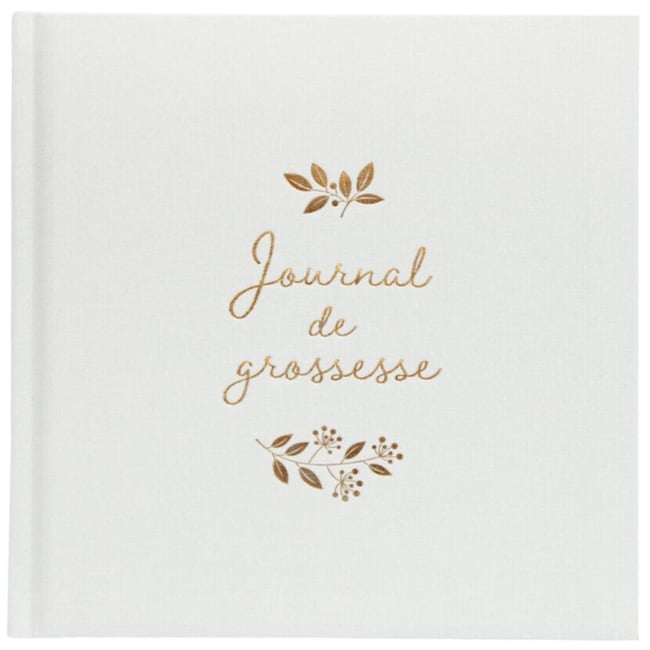 Journal de grossesse ecru <span itemprop=