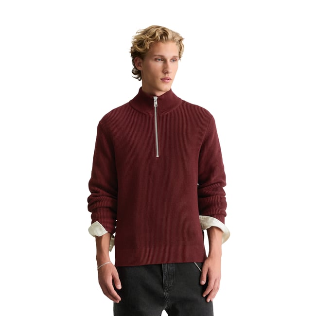 Pull à col roulé en maille, coupe classique en coton bio tout doux - MARC O’POLO DENIM