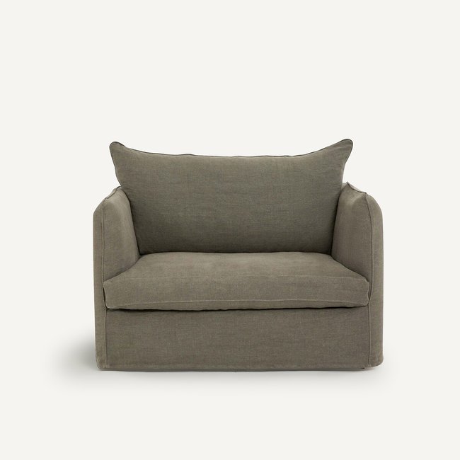 Poltrona XL in lino stonewashed, Neo Chiquito - AM.PM