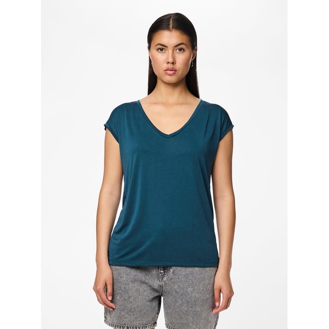 T-shirt, scollo a V - PIECES