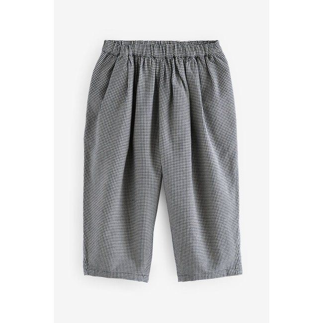 Pantalon aux carreaux noir/blanc <span itemprop=