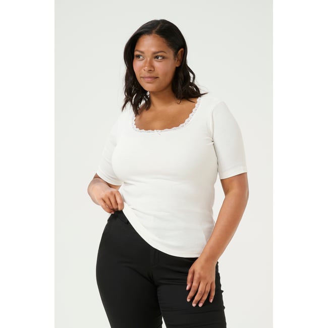 T-shirt à manches courtes - KAFFE CURVE