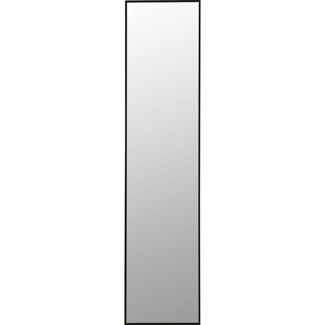 Miroir rectangle en aluminium 180x30, BELLA Couleur noir <span itemprop=