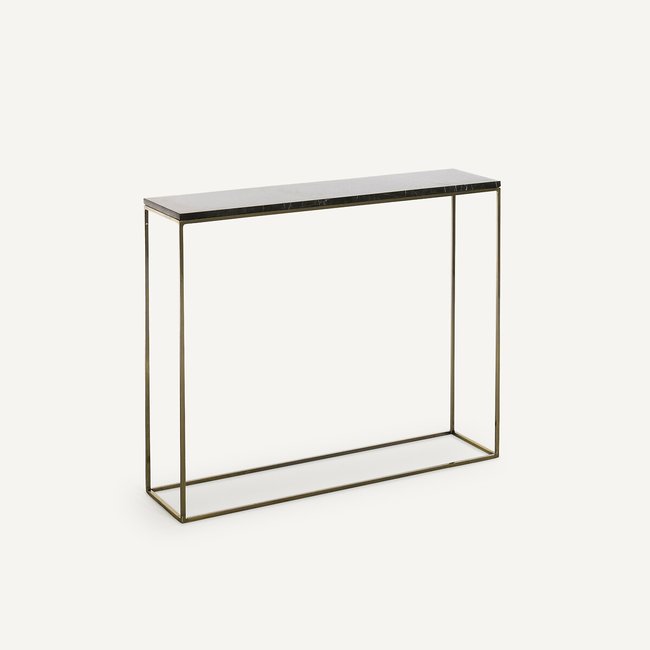 Console effet laiton vieilli/marbre, Mahaut - AM.PM