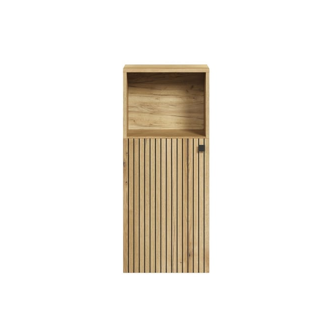 Rangement bas de salle de bain 1 porte et 1 niche L40 cm - PUREBLISS - CALICOSY