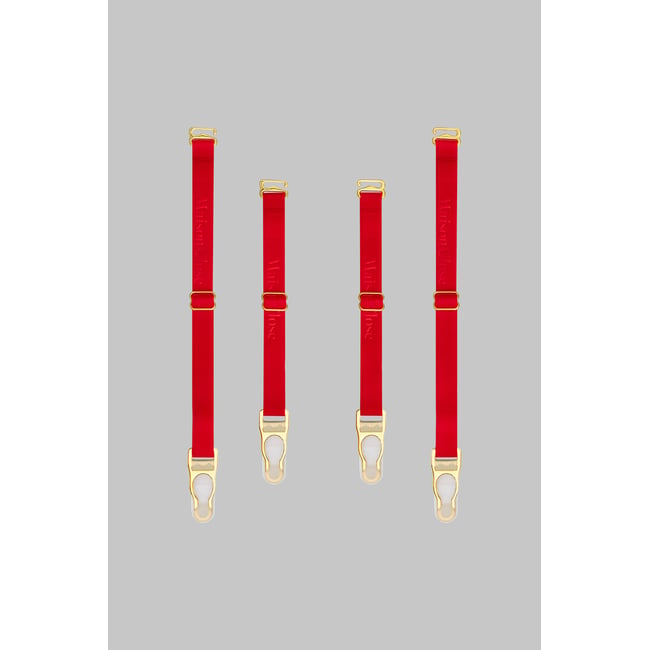 Jarretelles SIGNATURE rouge <span itemprop=