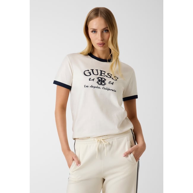 T-Shirt Avec Logo Brodé - GUESS