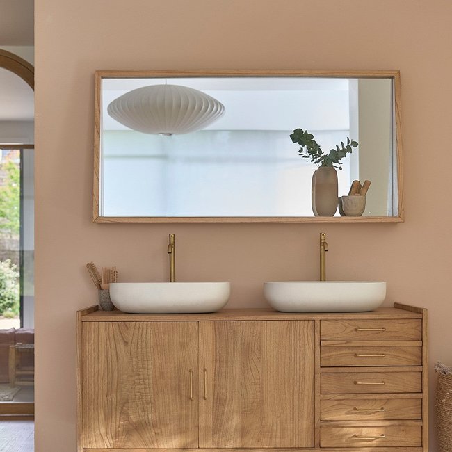 Miroir en mindi massif 135x67 cm  FIFTIES - BERAH GETAH