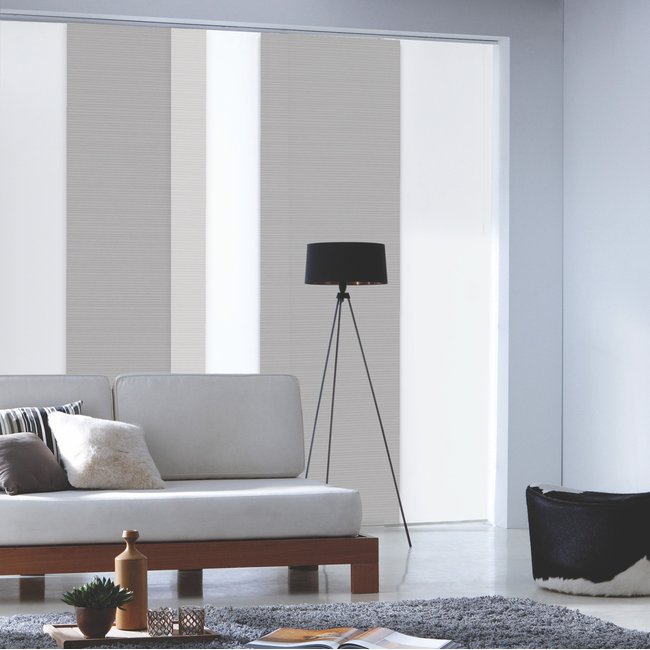 Panneau japonais tamisant loft 45cm gris <span itemprop=